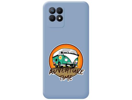 Funda para Realme Narzo 50 TUMUNDOSMARTPHONE Silicona Líquida Dibujos Adventure Time Azul