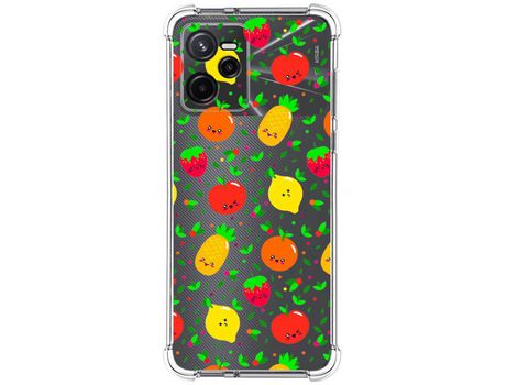 Funda para Realme Narzo 50A Prime TUMUNDOSMARTPHONE Dibujos Antigolpes Frutas 01 Multicolor