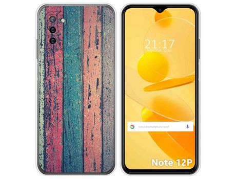 Funda para Ulefone Note 12P TUMUNDOSMARTPHONE Dibujos Madera 10 Multicolor