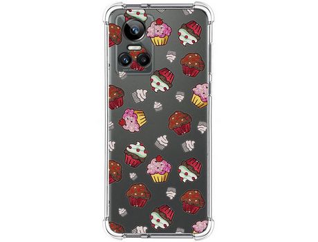 Funda para Realme GT Neo 3 5G TUMUNDOSMARTPHONE Dibujos Antigolpes Muffins Multicolor