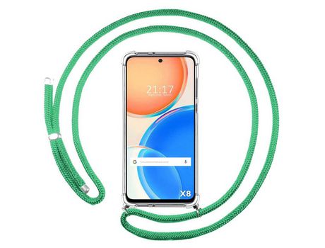 Funda para Huawei Honor X8 TUMUNDOSMARTPHONE Colgante Verde