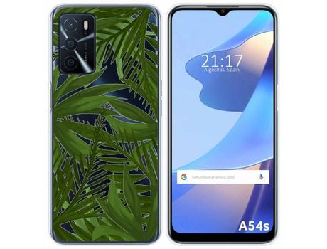 Funda para Oppo A54s TUMUNDOSMARTPHONE Dibujos Transparente Jungla Multicolor
