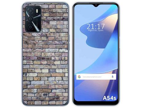 Funda para Oppo A54s TUMUNDOSMARTPHONE Dibujos Ladrillo 02 Multicolor