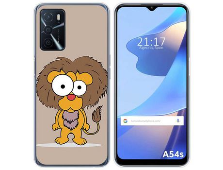 Funda para Oppo A54s TUMUNDOSMARTPHONE Dibujos León Multicolor