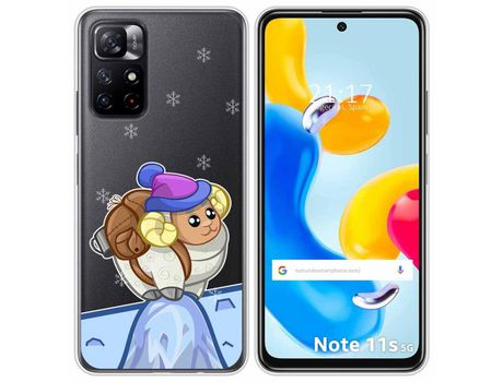 Funda para Xiaomi Redmi Note 11s 5G TUMUNDOSMARTPHONE Dibujos Transparente Cabra Multicolor