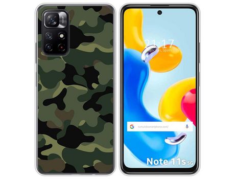 Funda para Xiaomi Redmi Note 11s 5G TUMUNDOSMARTPHONE Dibujos Camuflaje Multicolor