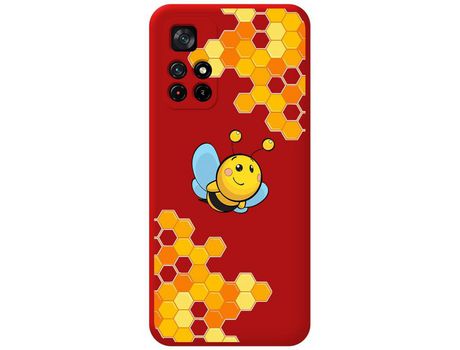 Funda para Xiaomi Redmi Note 11s 5G TUMUNDOSMARTPHONE Silicona Líquida Dibujos Abeja Rojo