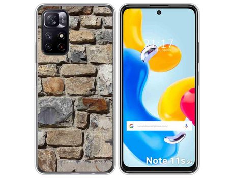 Funda para Xiaomi Redmi Note 11s 5G TUMUNDOSMARTPHONE Dibujos Ladrillo 03 Multicolor