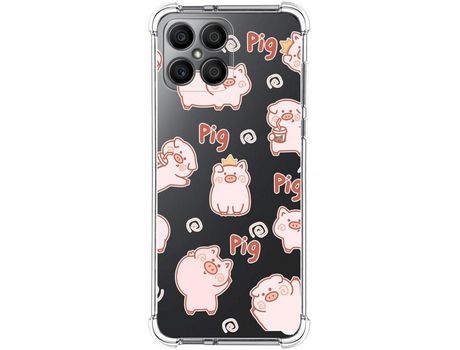Funda para Huawei Honor X8 TUMUNDOSMARTPHONE Dibujos Antigolpes Cerdos Multicolor