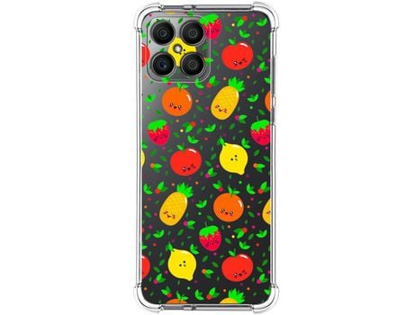 Funda para Huawei Honor X8 TUMUNDOSMARTPHONE Dibujos Antigolpes Frutas 01 Multicolor
