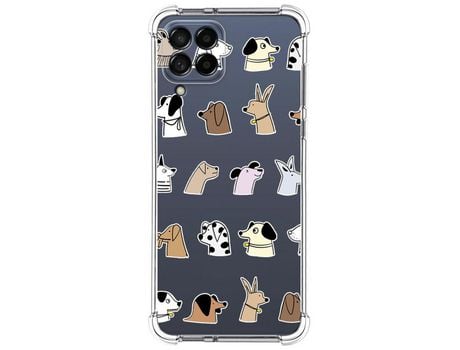 Funda para Samsung Galaxy M53 5G TUMUNDOSMARTPHONE Dibujos Antigolpes Perros Multicolor