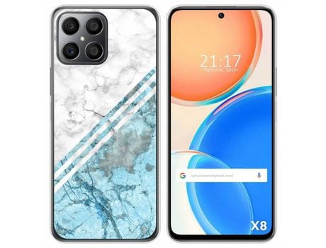 Funda para Huawei Honor X8 TUMUNDOSMARTPHONE Dibujos Mármol 02 Multicolor