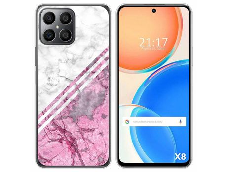 Funda para Huawei Honor X8 TUMUNDOSMARTPHONE Dibujos Mármol 03 Multicolor