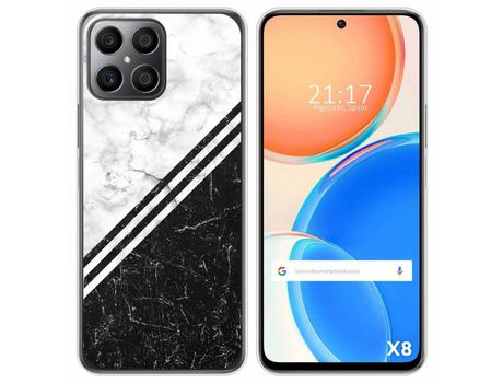 Funda para Huawei Honor X8 TUMUNDOSMARTPHONE Dibujos Mármol 01 Multicolor