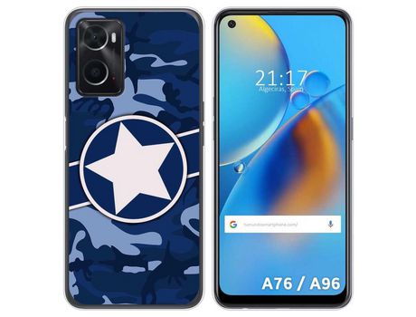 Funda para Oppo A76 / A96 TUMUNDOSMARTPHONE Dibujos Camuflaje 03 Multicolor