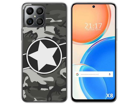 Funda para Huawei Honor X8 TUMUNDOSMARTPHONE Dibujos Camuflaje 02 Multicolor