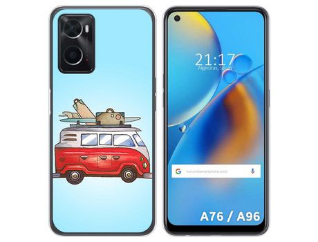 Funda para Oppo A76 / A96 TUMUNDOSMARTPHONE Dibujos Furgoneta Multicolor