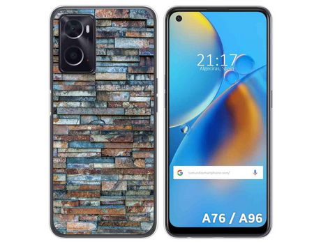 Funda para Oppo A76 / A96 TUMUNDOSMARTPHONE Dibujos Ladrillo 05 Multicolor