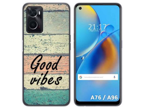 Funda para Oppo A76 / A96 TUMUNDOSMARTPHONE Dibujos Madera 01 Multicolor