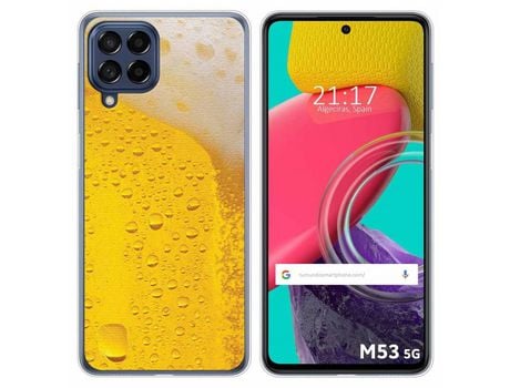 Funda para Samsung Galaxy M53 5G TUMUNDOSMARTPHONE Dibujos Cerveza Multicolor