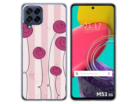 Funda para Samsung Galaxy M53 5G TUMUNDOSMARTPHONE Dibujos Flores Vintage Multicolor