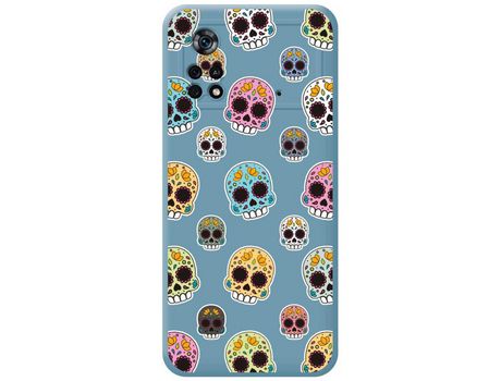 Funda para Xiaomi POCO X4 Pro 5G TUMUNDOSMARTPHONE Silicona Líquida Dibujos Catrina Azul