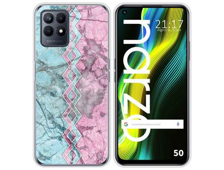 Funda para Realme Narzo 50 TUMUNDOSMARTPHONE Dibujos Mármol 08 Multicolor