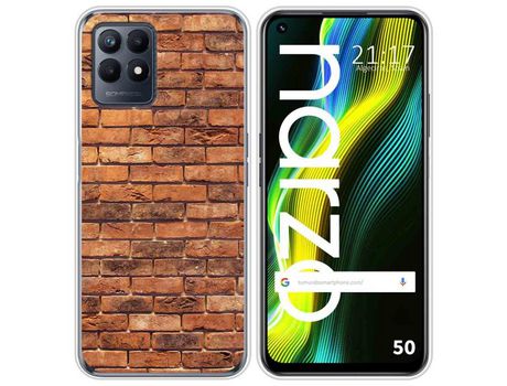 Funda para Realme Narzo 50 TUMUNDOSMARTPHONE Dibujos Ladrillo 04 Multicolor