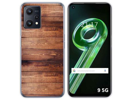 Funda para Realme 9 5G TUMUNDOSMARTPHONE Dibujos Madera 02 Multicolor