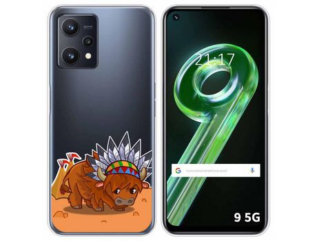Funda para Realme 9 5G TUMUNDOSMARTPHONE Dibujos Transparente Bufalo Multicolor