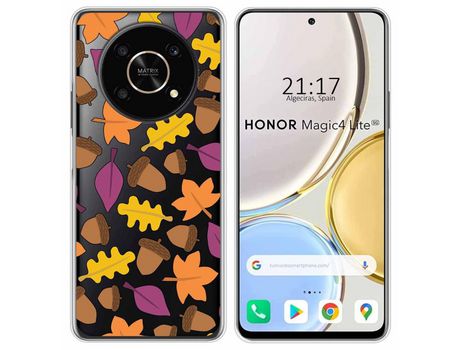 Funda para Huawei Honor Magic 4 Lite TUMUNDOSMARTPHONE Dibujos Transparente Otoño Multicolor
