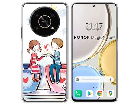 Funda para Huawei Honor Magic 4 Lite TUMUNDOSMARTPHONE Dibujos Café Multicolor