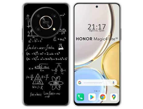 Funda para Huawei Honor Magic 4 Lite TUMUNDOSMARTPHONE Dibujos Formulas Multicolor