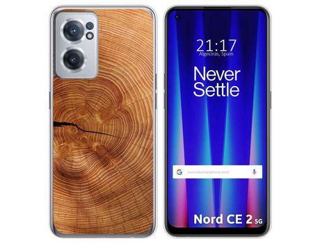 Funda para Oneplus Nord CE 2 5G TUMUNDOSMARTPHONE Dibujos Madera 04 Multicolor