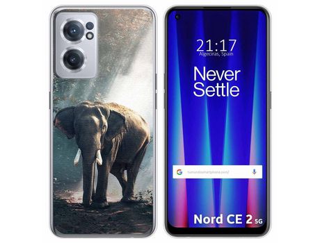 Funda para Oneplus Nord CE 2 5G TUMUNDOSMARTPHONE Dibujos Elefante Multicolor