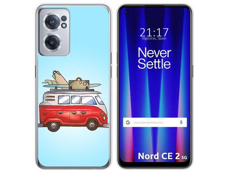 Funda para Oneplus Nord CE 2 5G TUMUNDOSMARTPHONE Dibujos Furgoneta Multicolor