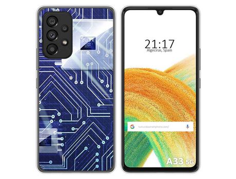 Funda para Samsung Galaxy A33 5G TUMUNDOSMARTPHONE Dibujos Circuito Multicolor