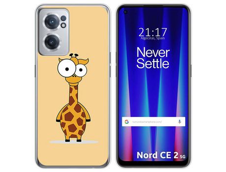Funda para Oneplus Nord CE 2 5G TUMUNDOSMARTPHONE Dibujos Jirafa Multicolor