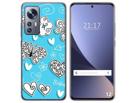 Funda para Xiaomi 12 / 12X 5G TUMUNDOSMARTPHONE Dibujos Mariposas Multicolor