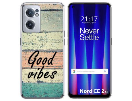 Funda para Oneplus Nord CE 2 5G TUMUNDOSMARTPHONE Dibujos Madera 01 Multicolor