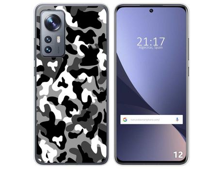 Funda para Xiaomi 12 / 12X 5G TUMUNDOSMARTPHONE Dibujos Snow Camuflaje Multicolor