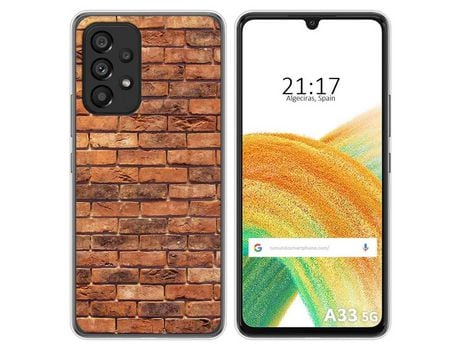 Funda para Samsung Galaxy A33 5G TUMUNDOSMARTPHONE Dibujos Ladrillo 04 Multicolor