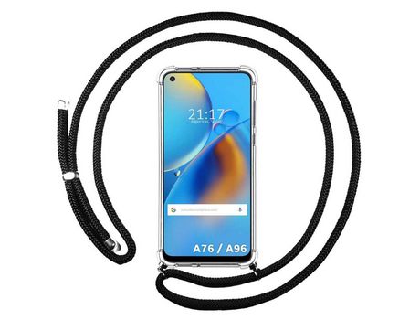 Funda para Oppo A76 / A96 TUMUNDOSMARTPHONE Colgante Negro