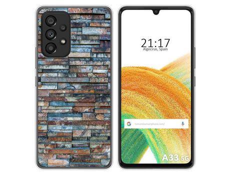 Funda para Samsung Galaxy A33 5G TUMUNDOSMARTPHONE Dibujos Ladrillo 05 Multicolor