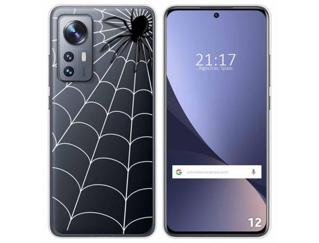 Funda para Xiaomi 12 / 12X 5G TUMUNDOSMARTPHONE Dibujos Transparente Araña Multicolor