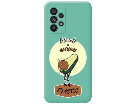 Funda para Samsung Galaxy A33 5G TUMUNDOSMARTPHONE Silicona Líquida Dibujos Natural Verde