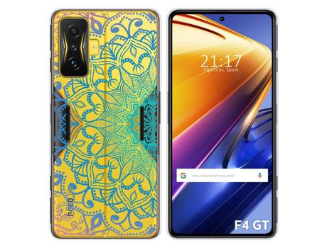 Funda para Xiaomi Poco F4 GT 5G TUMUNDOSMARTPHONE Dibujos Transparente Mandala Multicolor