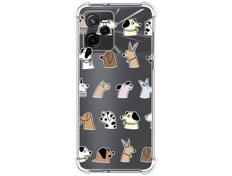 Funda para Realme Narzo 50A Prime TUMUNDOSMARTPHONE Dibujos Antigolpes Perros Multicolor