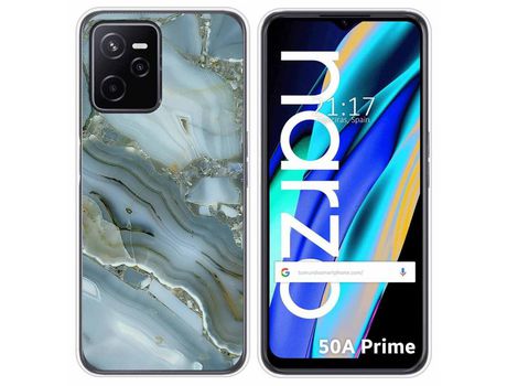 Funda para Realme Narzo 50A Prime TUMUNDOSMARTPHONE Dibujos Mármol 09 Multicolor