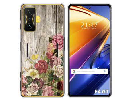 Funda para Xiaomi Poco F4 GT 5G TUMUNDOSMARTPHONE Dibujos Madera 08 Multicolor